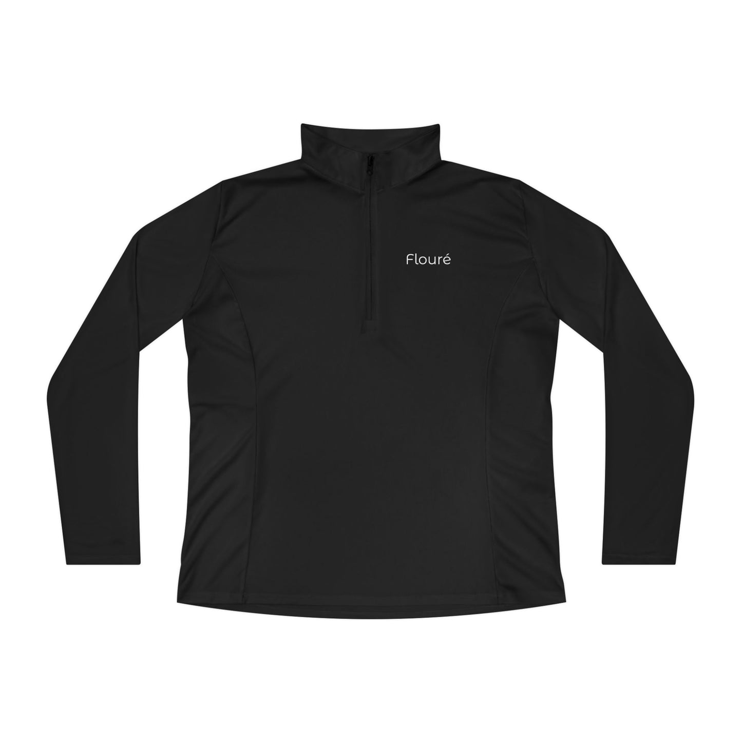 Ladies Quarter-Zip Pullover - Black