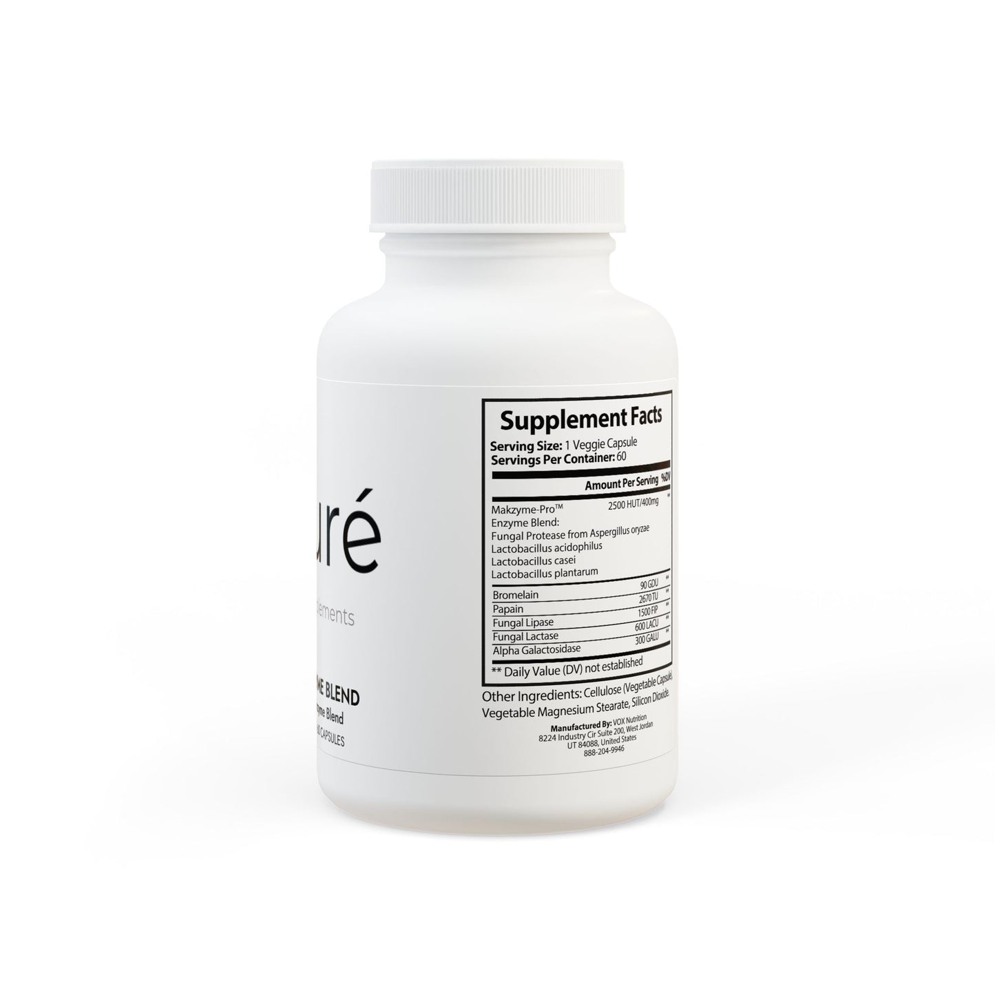 Digestive Enzyme Blend Supplement (60 Capsules)